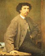 Paul Baudry Portrait of Charles Garnier oil